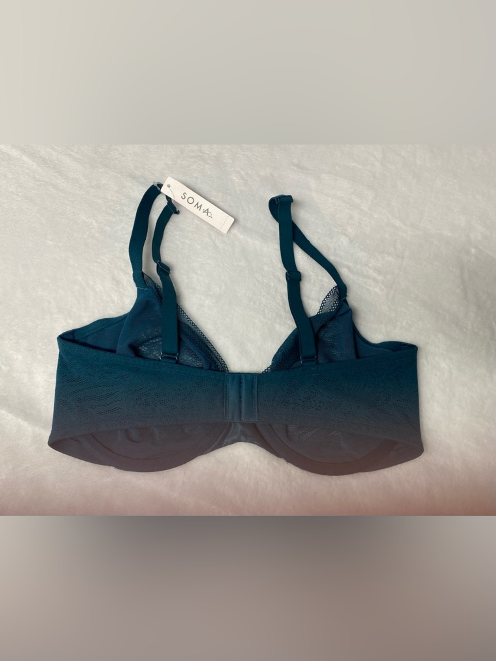 NWT Soma Unlined Perfect Coverage Bra With Underwire Size 36DD Dark Harbour - Picture 4 of 7